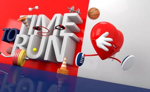 Time To Run. Stock Illustration