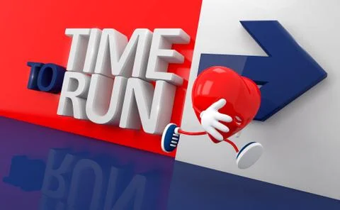 Time To Run Stock Illustration