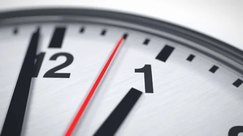 Time is runing fast. Close-up forsSecond-counting hand. HD Stock Footage 85232686