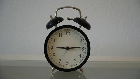 Time running from 9 to 10 o'clock. Fast forward Stock Footage 83455491