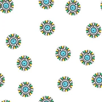 Time running future vector seamless pattern Stock Illustration