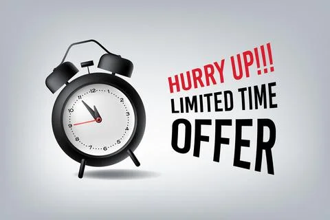 Time running out, Alarm clock Stock-Illustration