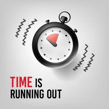 Time running out, Alarm clock Stock-Illustration