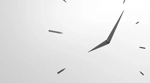 Time is running out on the black clock closeup Stock Footage 65070995