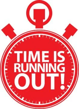 Time is running out stopwatch icon, vector illustration Stock Illustration