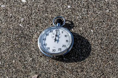Time on Sand Stock Photos