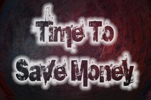Time to save money concept Stock Illustration