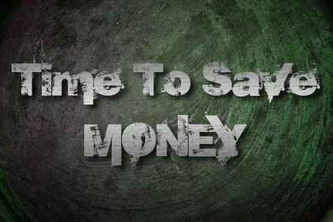 Time to save money concept Stock Illustration