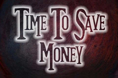 Time to save money concept Stock Illustration