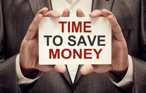 Time to Save Money Stock Photos
