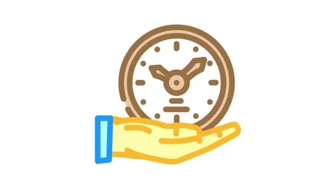 Time saving animation Stock Footage 327255884