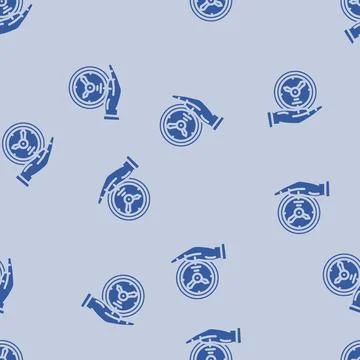 Time saving glyph vector seamless pattern Illustrazione stock