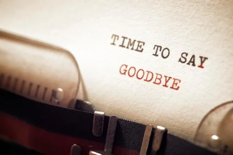 Time to say goodbye Фото