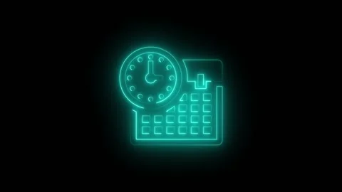Time schedule cyan 動画素材 332788835