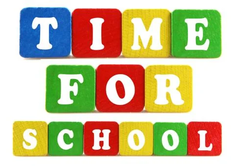 Time for school concept Ilustración de archivo