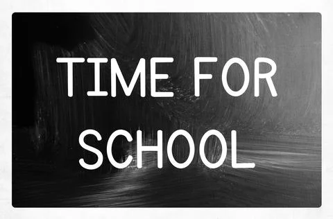 Time for school concept Stock Photos