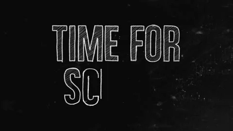 Time for school concept written on blackboard Stock Footage 147187533