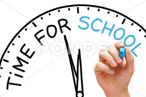 Time for school Stock Illustration