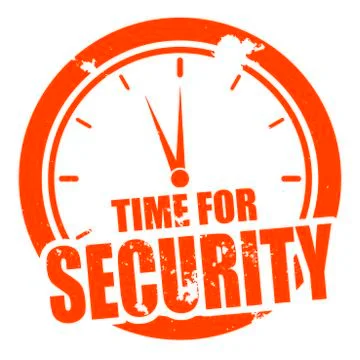 Time for Security Stock Illustration