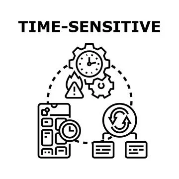 Time sensitive task management concept icon vector イラスト素材