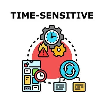 Time sensitive task management concept icon vector イラスト素材