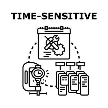 Time sensitive task management managing urgency and deadlines Stock Illustration