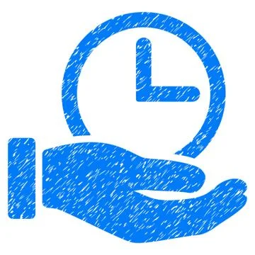 Time Service Grunge Icon Stock-Illustration