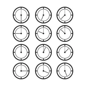 Time set icon 스톡 일러스트