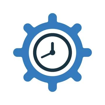 Time Setting icon. Illustrazione stock
