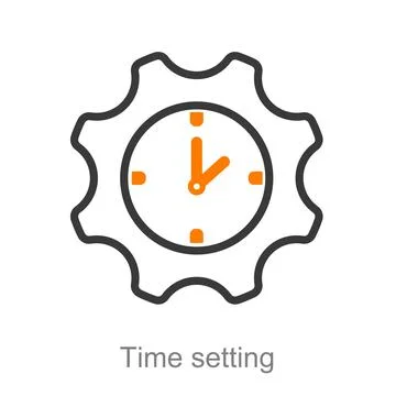 Time setting Stock Illustration