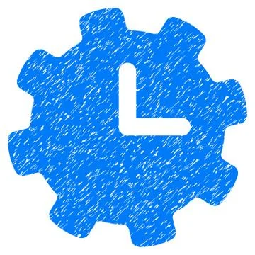Time Settings Grainy Texture Icon Stock-Illustration