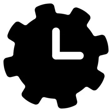 Time Settings icon Stock-Illustration