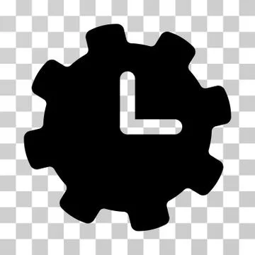 Time Settings Vector Icon Stock-Illustration