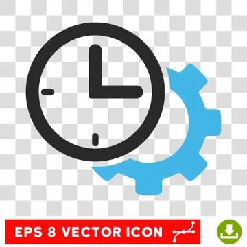 Time Setup Eps Vector Icon Stock-Illustration