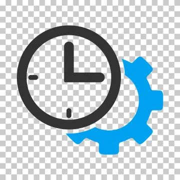 Time Setup Gear Vector Icon Stock-Illustration