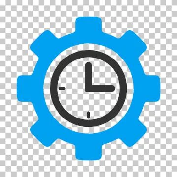 Time Setup Gear Vector Icon Stock-Illustration