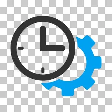Time Setup Gear Vector Icon Stock-Illustration