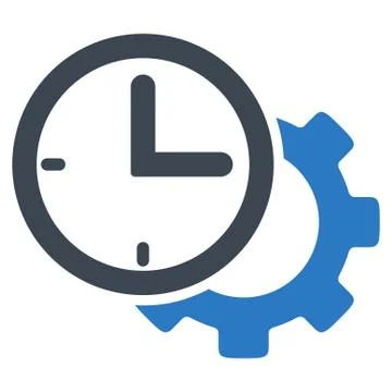 Time Setup Icon Stock Illustration