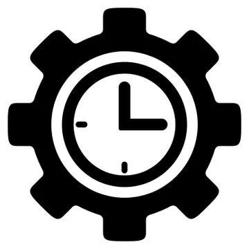 Time Setup Icon Stock Illustration