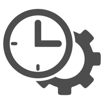 Time Setup Icon Stock Illustration