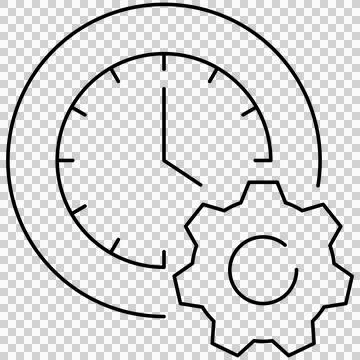 Time setup Stock Illustration