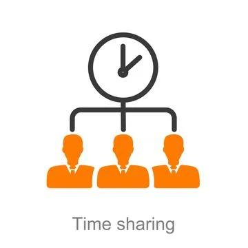 Time sharing Stock Illustration