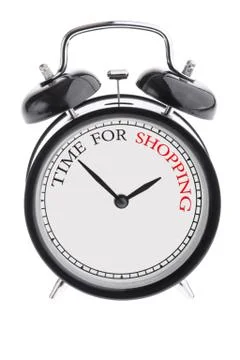 Time for shopping Stock-Fotos