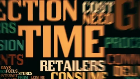 Time for shopping seamless loop motion graphic Stock Footage 70420441