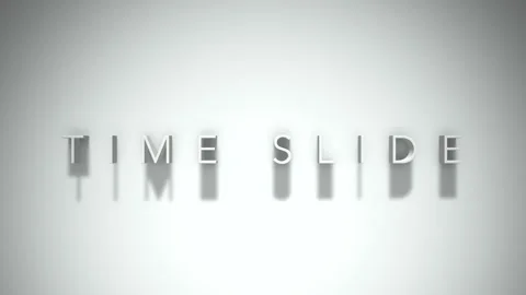 time slide 3D title animation with shado... | Stock Video | Pond5