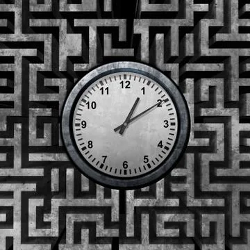 Time Solution Concept Illustrazione stock