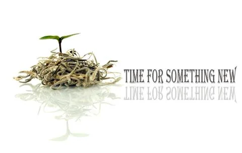 Time for something new Foto stock