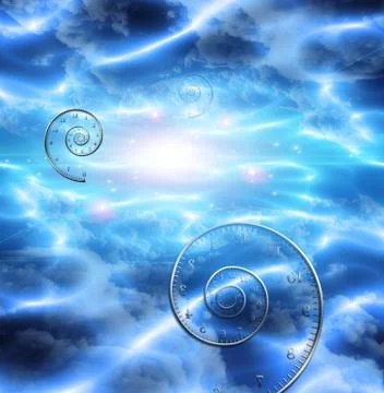 Time space fabric Stock Illustration