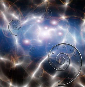 Time space fabric Illustrazione stock