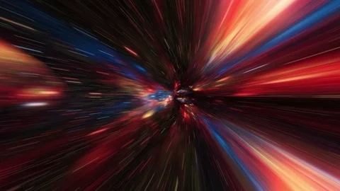 Time-space vortex tunnel loop animation Stock Footage